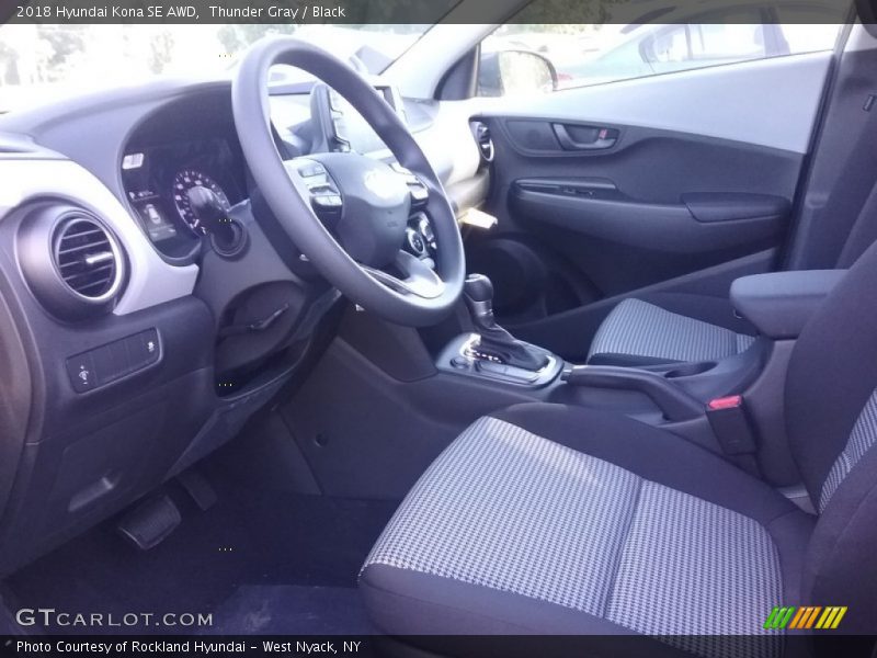 Thunder Gray / Black 2018 Hyundai Kona SE AWD