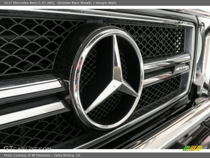 Obsidian Black Metallic / designo Black 2017 Mercedes-Benz G 63 AMG