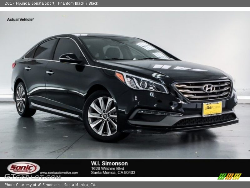 Phantom Black / Black 2017 Hyundai Sonata Sport