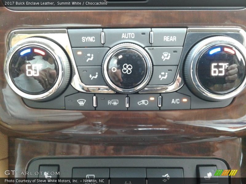 Summit White / Choccachino 2017 Buick Enclave Leather