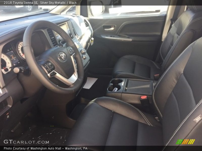 Silver Sky Metallic / Black 2018 Toyota Sienna SE