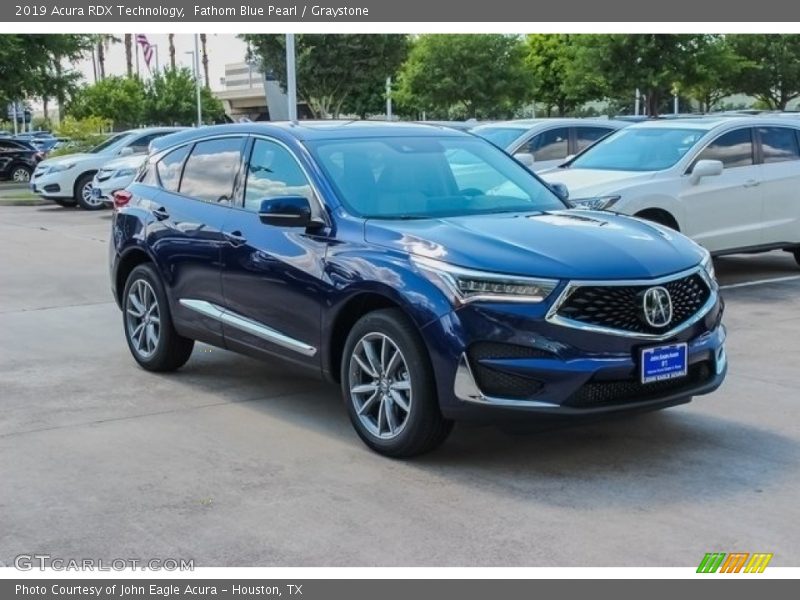 Fathom Blue Pearl / Graystone 2019 Acura RDX Technology