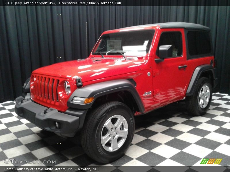 Firecracker Red / Black/Heritage Tan 2018 Jeep Wrangler Sport 4x4