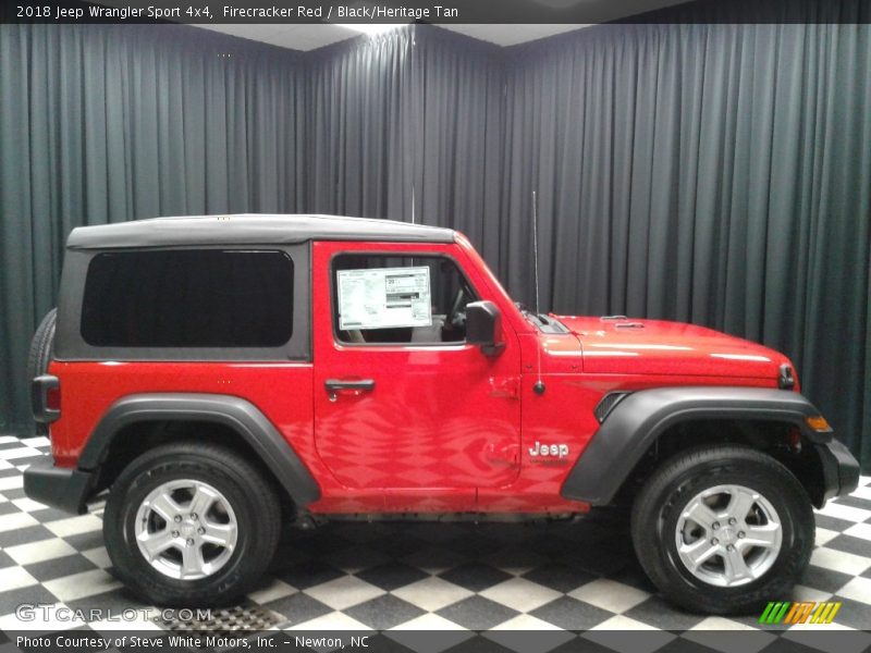 Firecracker Red / Black/Heritage Tan 2018 Jeep Wrangler Sport 4x4