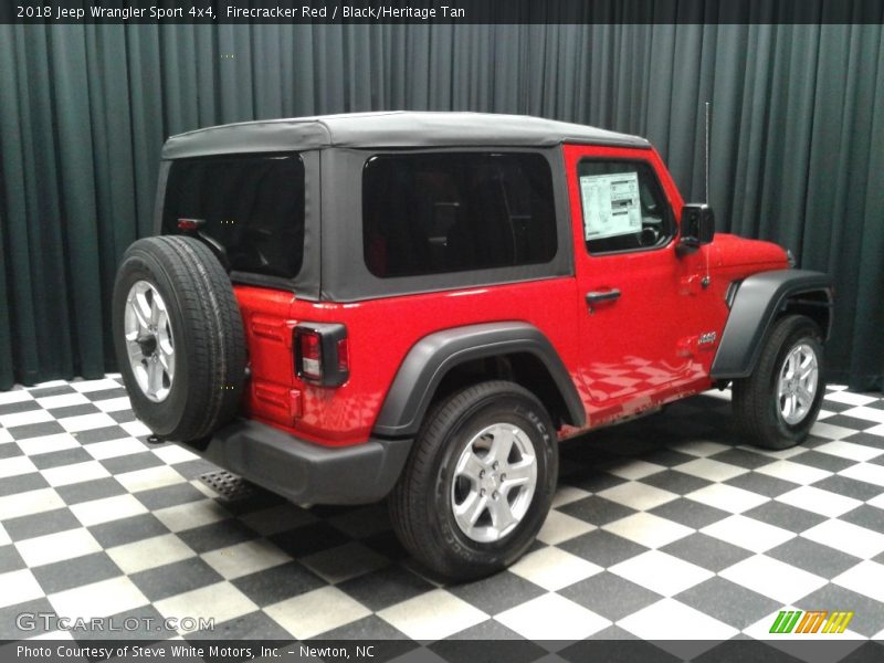 Firecracker Red / Black/Heritage Tan 2018 Jeep Wrangler Sport 4x4