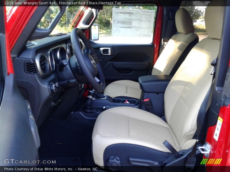 Firecracker Red / Black/Heritage Tan 2018 Jeep Wrangler Sport 4x4