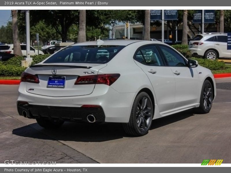 Platinum White Pearl / Ebony 2019 Acura TLX A-Spec Sedan