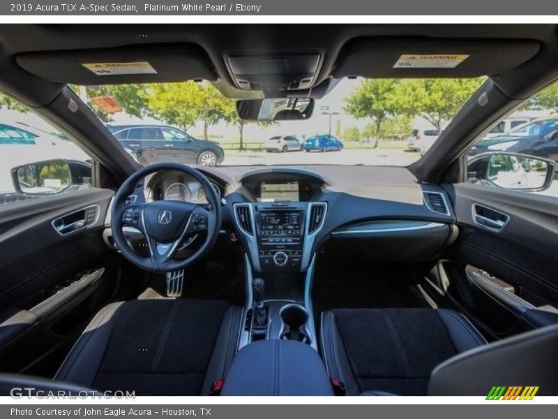 Platinum White Pearl / Ebony 2019 Acura TLX A-Spec Sedan