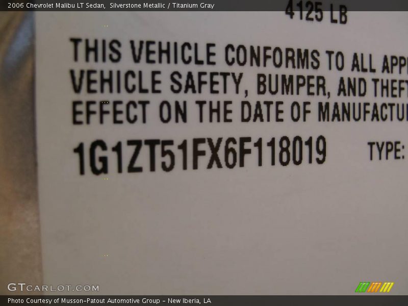 Silverstone Metallic / Titanium Gray 2006 Chevrolet Malibu LT Sedan
