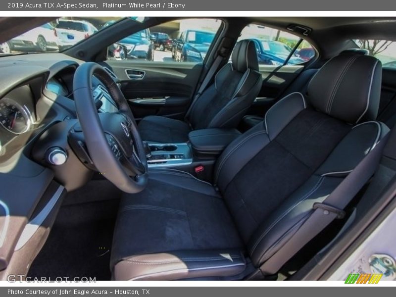 Platinum White Pearl / Ebony 2019 Acura TLX A-Spec Sedan