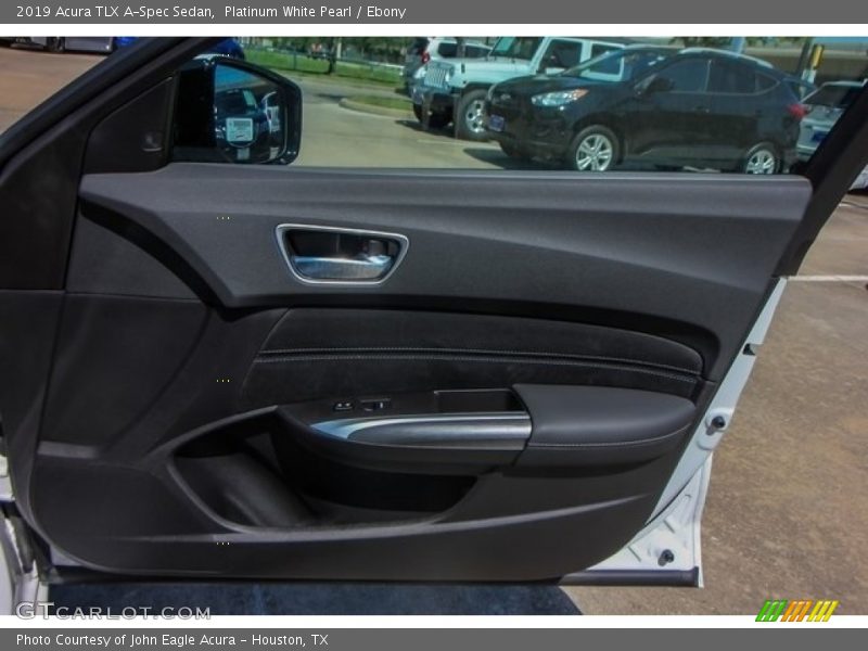 Platinum White Pearl / Ebony 2019 Acura TLX A-Spec Sedan