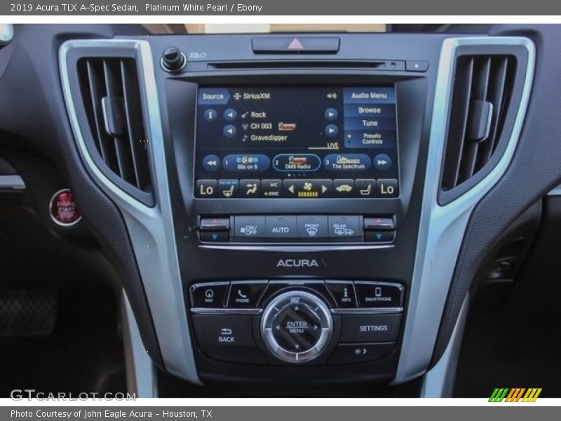 Platinum White Pearl / Ebony 2019 Acura TLX A-Spec Sedan