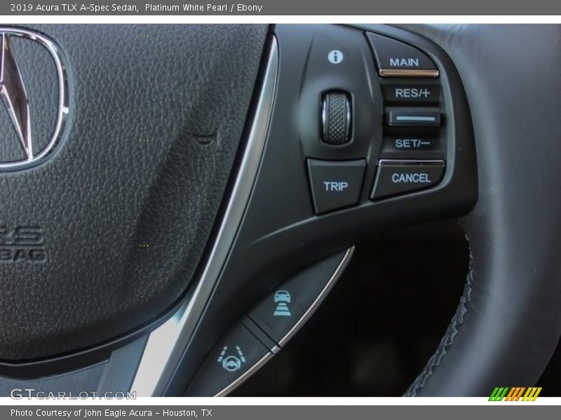 Platinum White Pearl / Ebony 2019 Acura TLX A-Spec Sedan
