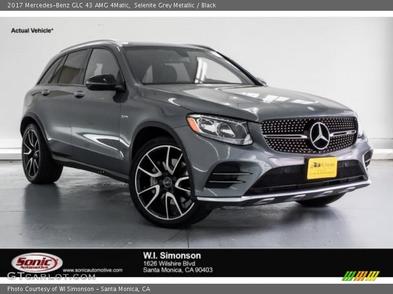 Selenite Grey Metallic / Black 2017 Mercedes-Benz GLC 43 AMG 4Matic