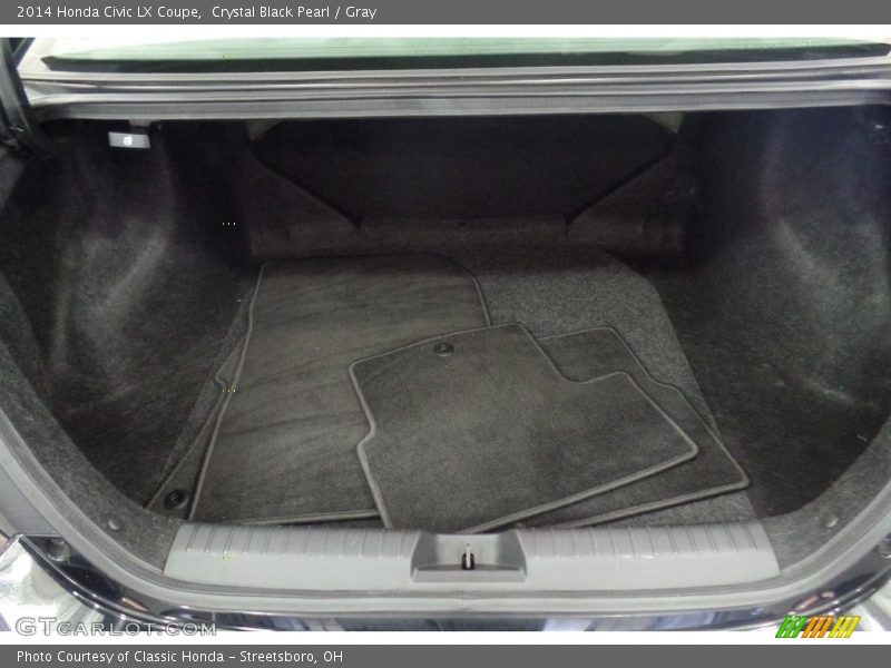 Crystal Black Pearl / Gray 2014 Honda Civic LX Coupe
