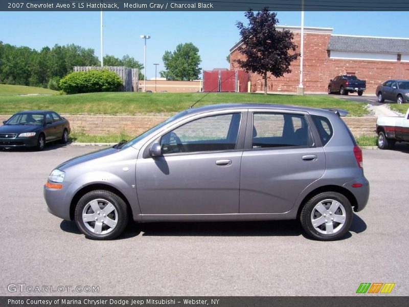 Medium Gray / Charcoal Black 2007 Chevrolet Aveo 5 LS Hatchback