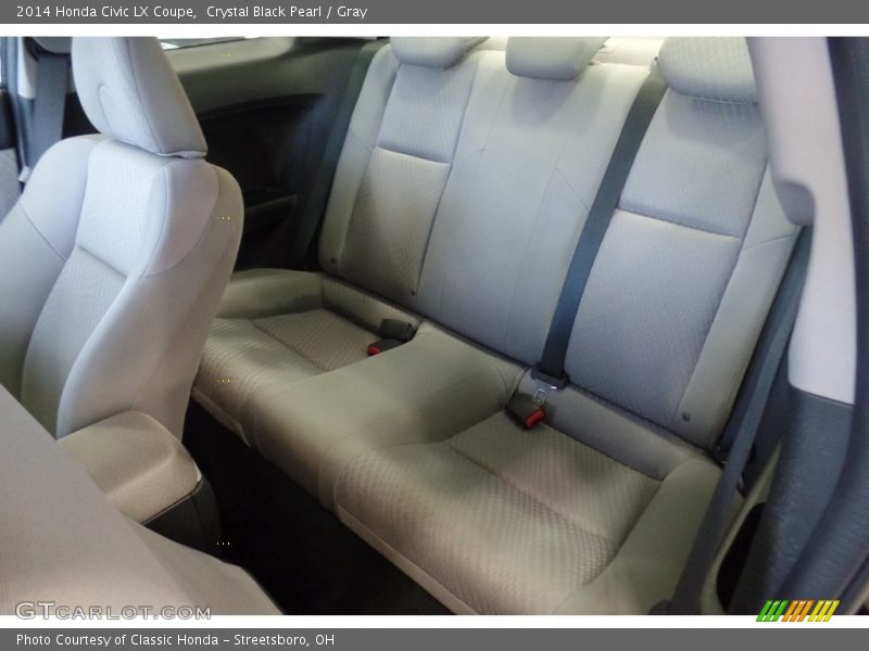 Crystal Black Pearl / Gray 2014 Honda Civic LX Coupe