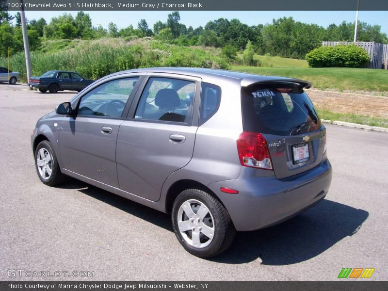 Medium Gray / Charcoal Black 2007 Chevrolet Aveo 5 LS Hatchback