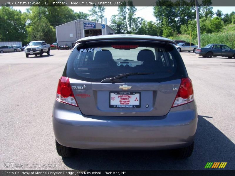 Medium Gray / Charcoal Black 2007 Chevrolet Aveo 5 LS Hatchback