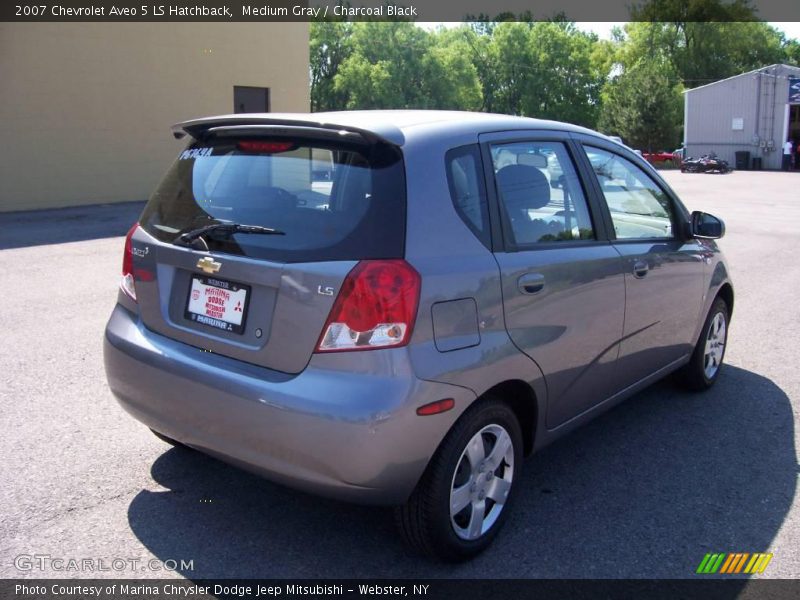 Medium Gray / Charcoal Black 2007 Chevrolet Aveo 5 LS Hatchback