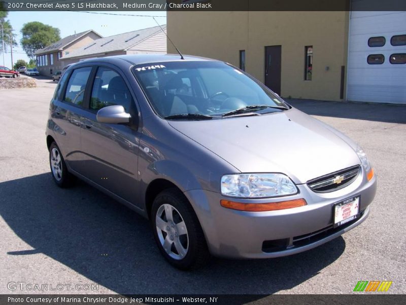 Medium Gray / Charcoal Black 2007 Chevrolet Aveo 5 LS Hatchback