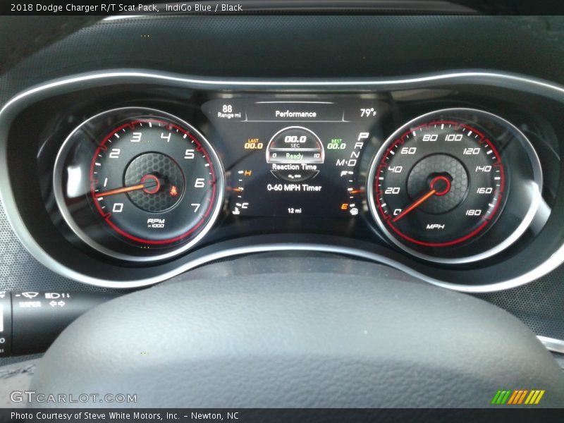 IndiGo Blue / Black 2018 Dodge Charger R/T Scat Pack