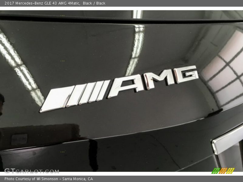 Black / Black 2017 Mercedes-Benz GLE 43 AMG 4Matic