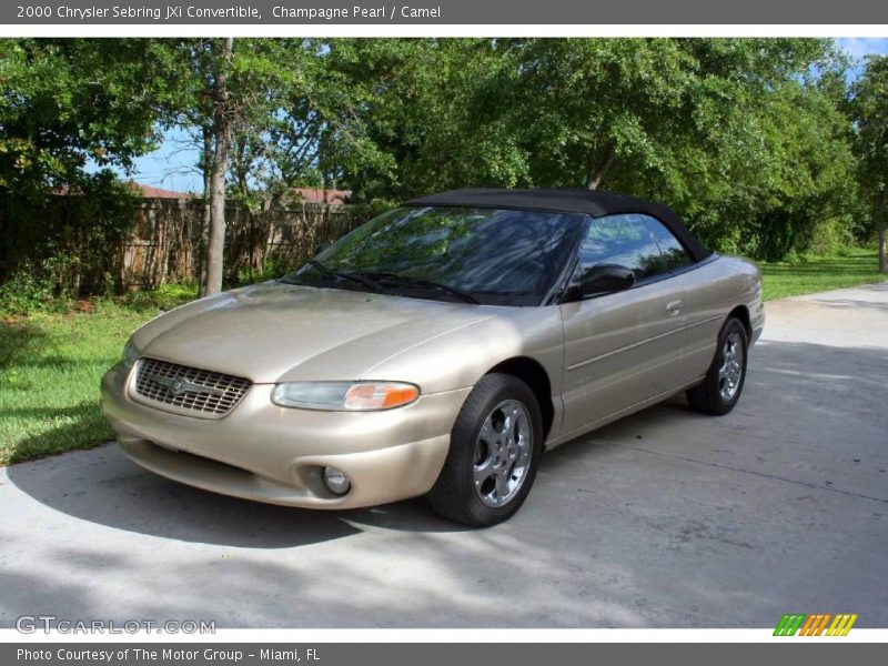 Champagne Pearl / Camel 2000 Chrysler Sebring JXi Convertible