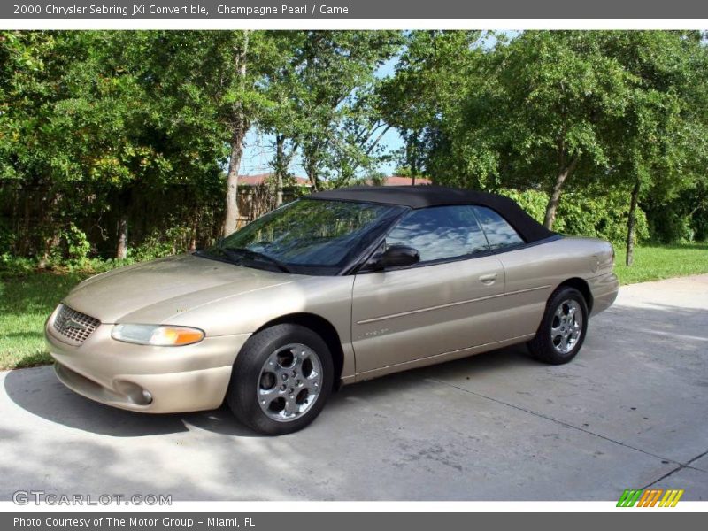 Champagne Pearl / Camel 2000 Chrysler Sebring JXi Convertible
