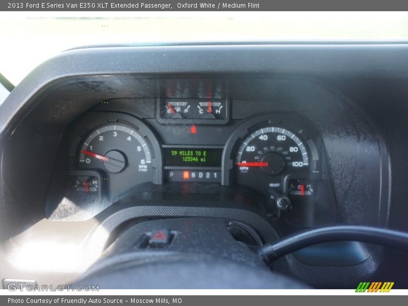 Oxford White / Medium Flint 2013 Ford E Series Van E350 XLT Extended Passenger