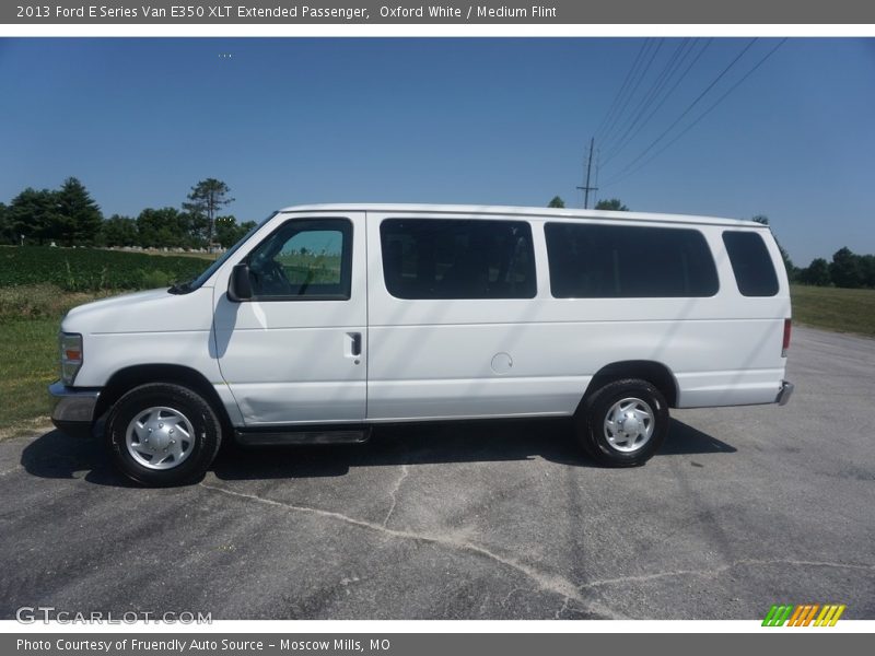 Oxford White / Medium Flint 2013 Ford E Series Van E350 XLT Extended Passenger