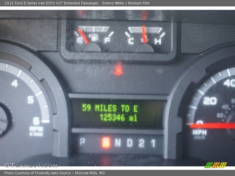 Oxford White / Medium Flint 2013 Ford E Series Van E350 XLT Extended Passenger
