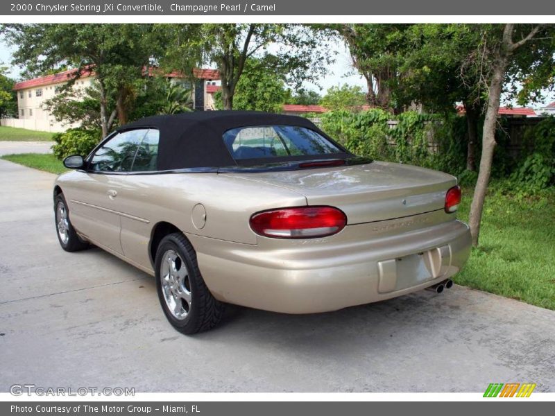 Champagne Pearl / Camel 2000 Chrysler Sebring JXi Convertible