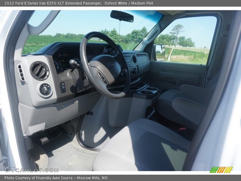 Oxford White / Medium Flint 2013 Ford E Series Van E350 XLT Extended Passenger