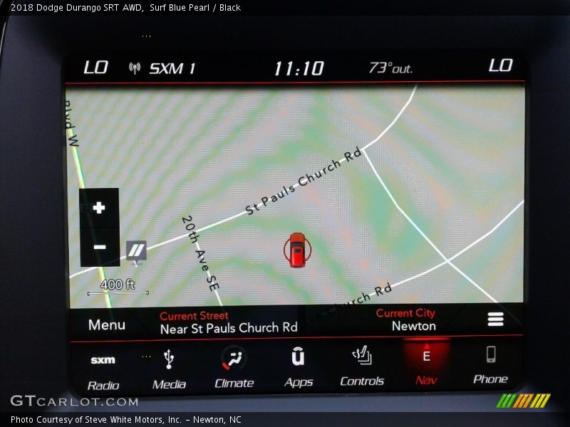 Navigation of 2018 Durango SRT AWD