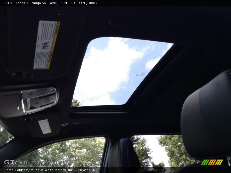 Sunroof of 2018 Durango SRT AWD