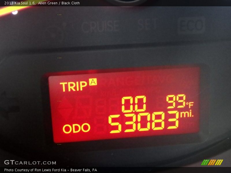 Alien Green / Black Cloth 2013 Kia Soul 1.6