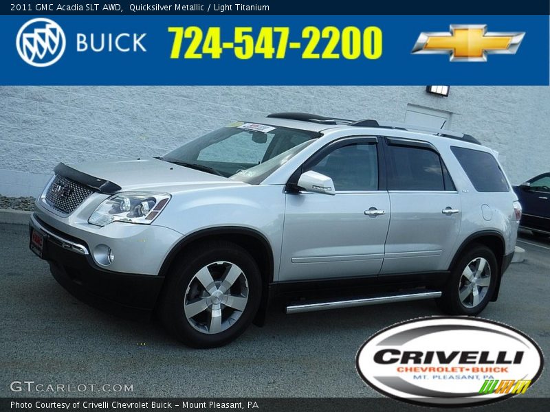 Quicksilver Metallic / Light Titanium 2011 GMC Acadia SLT AWD