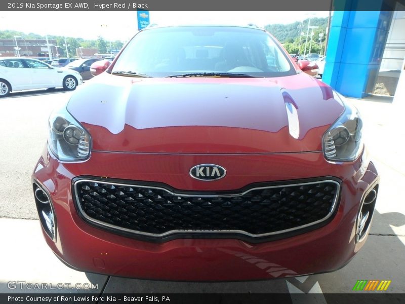 Hyper Red / Black 2019 Kia Sportage EX AWD