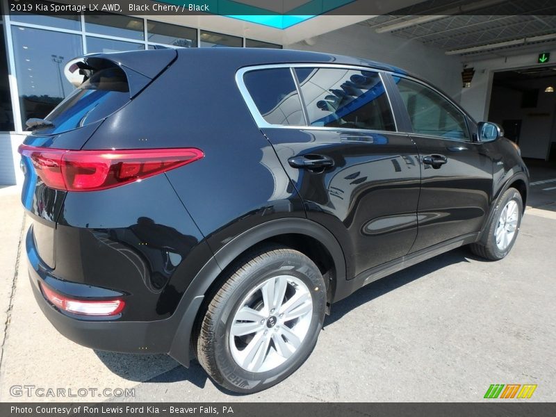 Black Cherry / Black 2019 Kia Sportage LX AWD