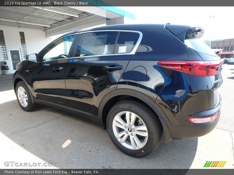 Black Cherry / Black 2019 Kia Sportage LX AWD