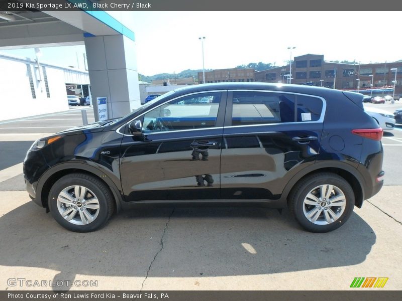 Black Cherry / Black 2019 Kia Sportage LX AWD