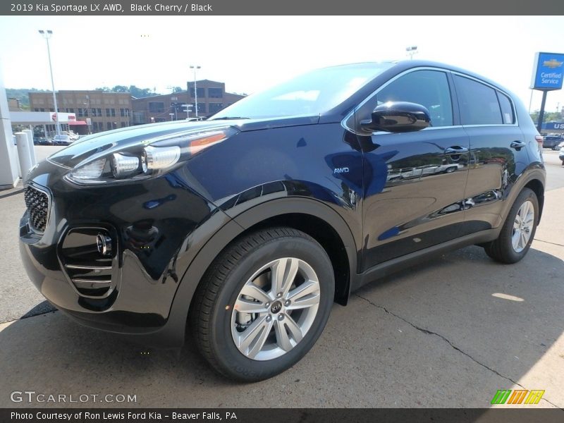 Black Cherry / Black 2019 Kia Sportage LX AWD
