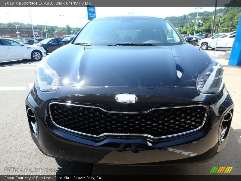 Black Cherry / Black 2019 Kia Sportage LX AWD