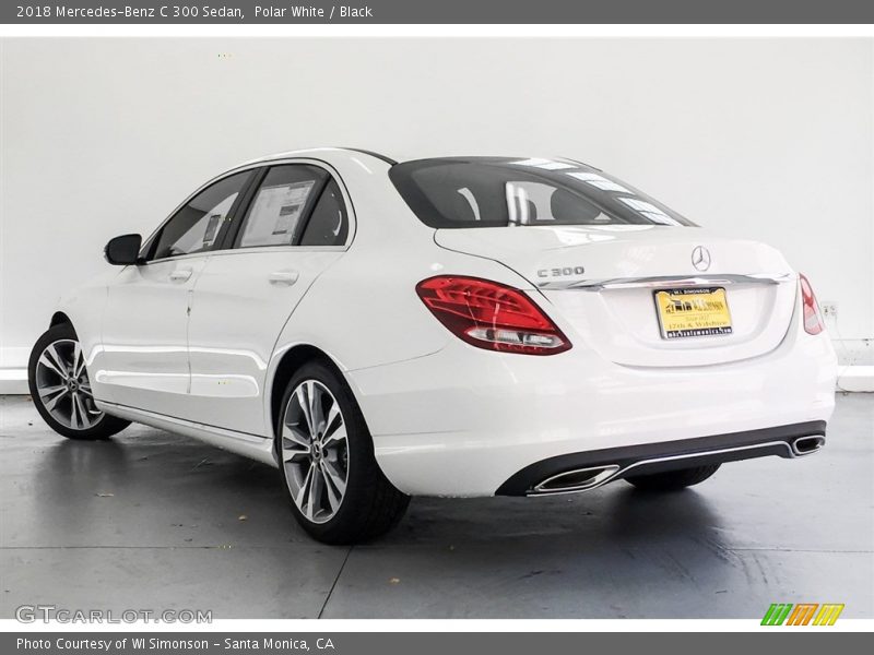 Polar White / Black 2018 Mercedes-Benz C 300 Sedan