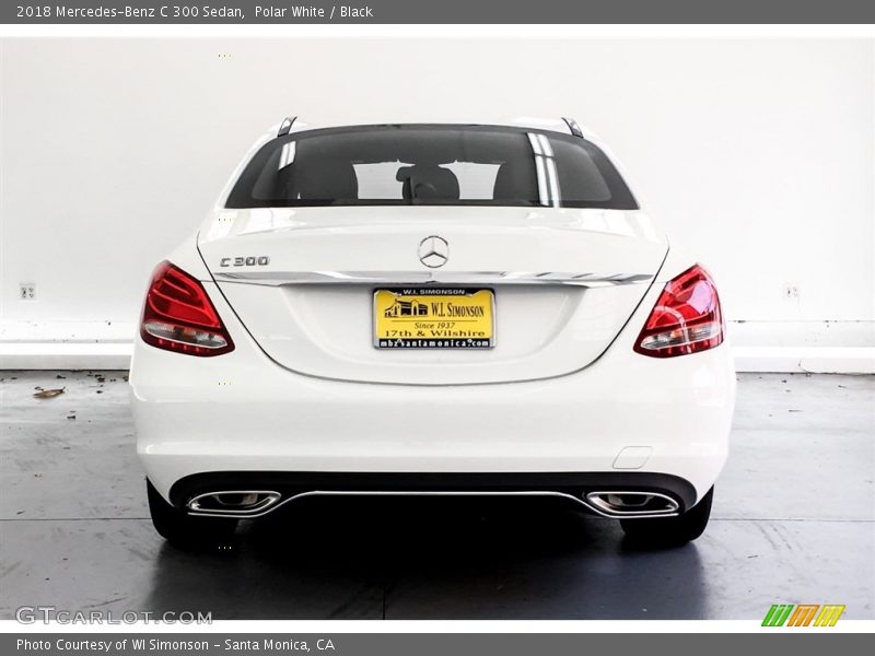 Polar White / Black 2018 Mercedes-Benz C 300 Sedan