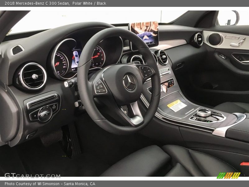 Polar White / Black 2018 Mercedes-Benz C 300 Sedan