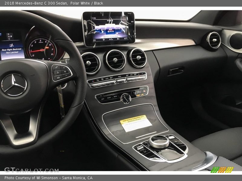 Polar White / Black 2018 Mercedes-Benz C 300 Sedan