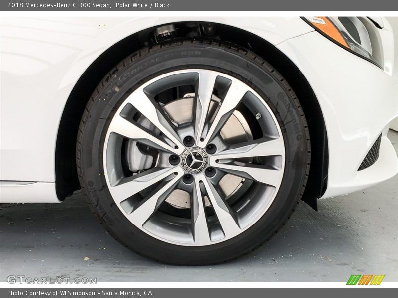 Polar White / Black 2018 Mercedes-Benz C 300 Sedan