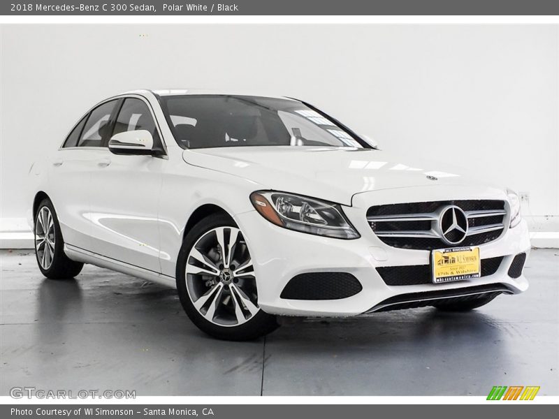 Polar White / Black 2018 Mercedes-Benz C 300 Sedan